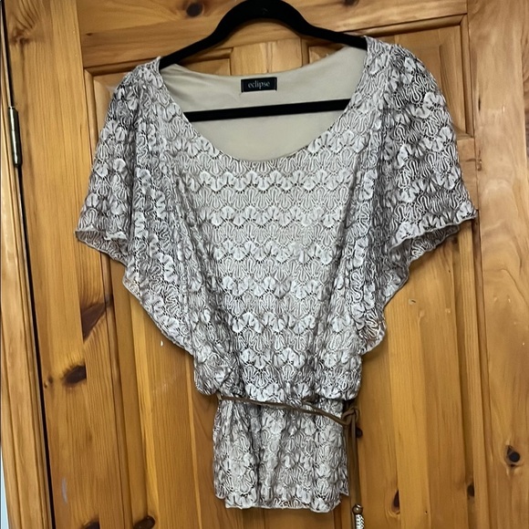 Eclipse golden/taupe women’s top - Picture 1 of 3